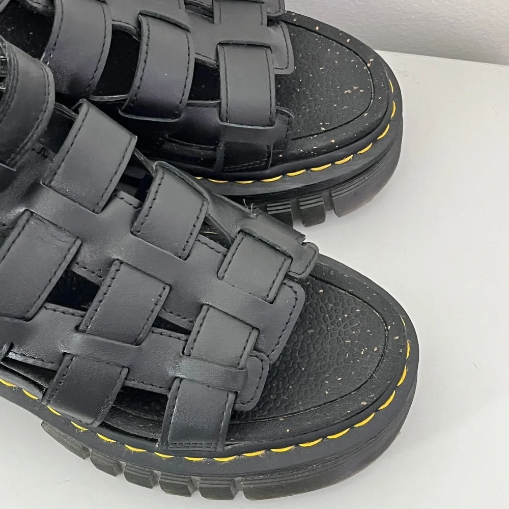 Dr. Martens Ricki Nappa Lux Leather Platform Gladiator Sandals Size‎ 6 - Picture 4 of 8